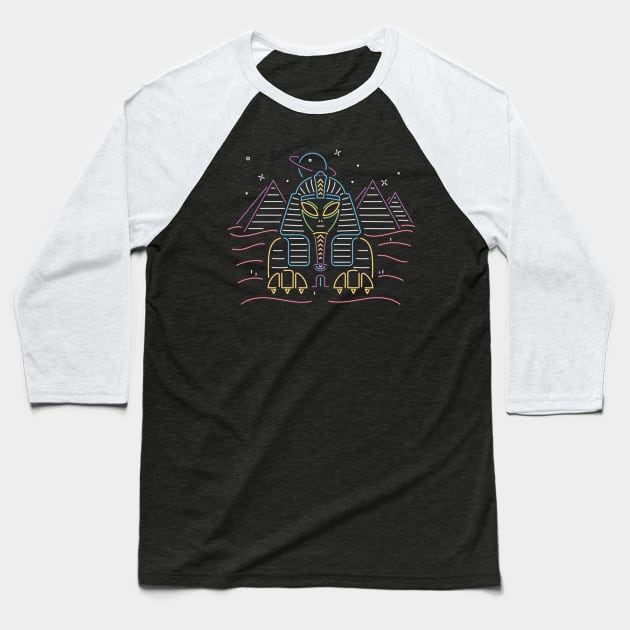Alien Sphinx Baseball T-Shirt by RyanRagnini